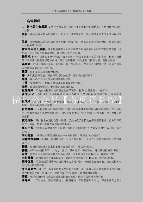 园林植物栽培与养护